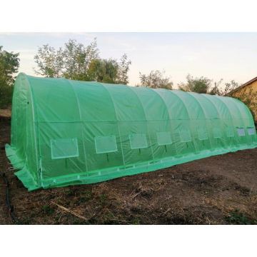 Solar de gradina 4x14m, teava galvanizata - Corturi24