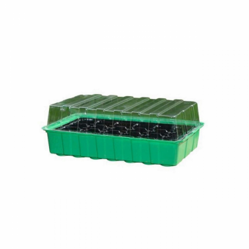 Tava pentru rasaduri cu capac Strend Pro Garden Herrison P2002, 24 alveole, 35.5x22x12.5 cm