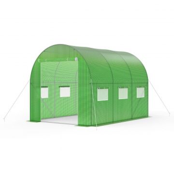 Solar de gradina 3x2x2m, polietilena 180 g/m2, rezistenta la UV, teava 26 * 0.8 mm